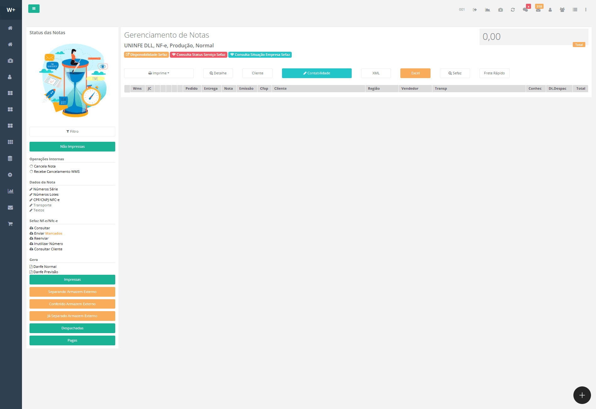 Gerenciamento de Notas Fiscais